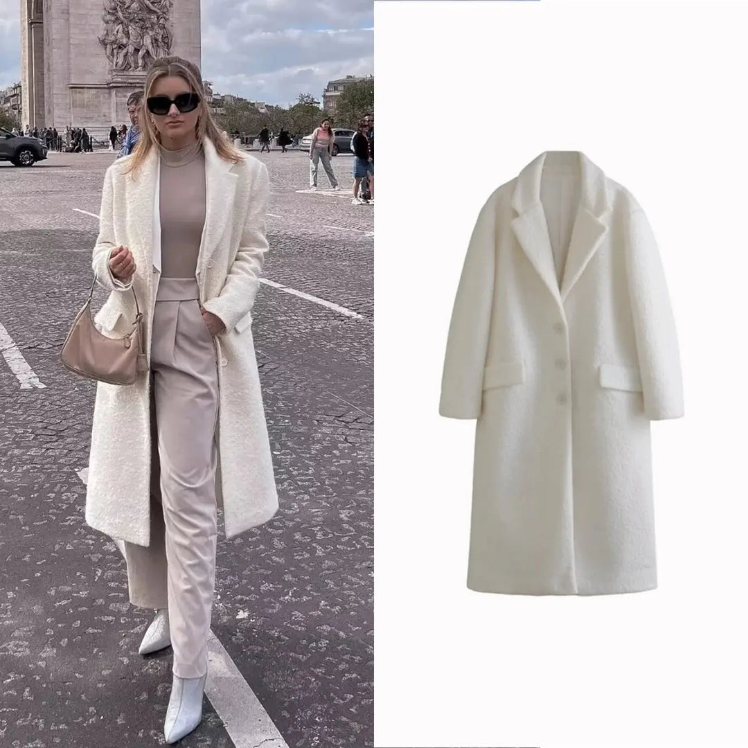 2025 Women's wool long cardigan Autumn Winter women's cashmere coat medium long wool blends long sleeve elegant single breasted clothing MedSurgery Store For Digital Health