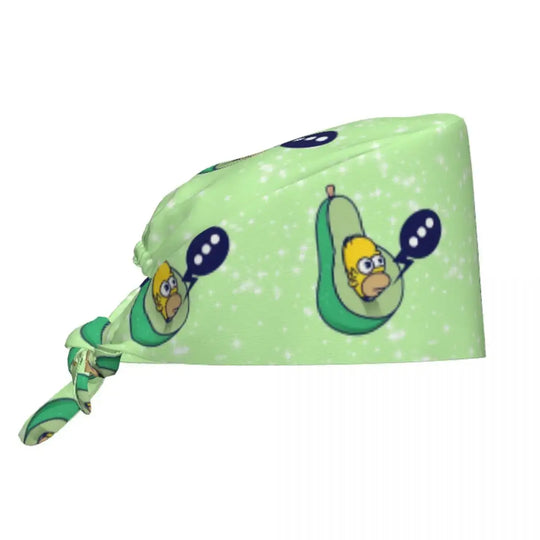 Customized The Simpsons Cartoon Cartoon Medical Staff Scrubs Hat Men Women Doctor Nursing Surgical Scrub Caps MedSurgery Store For Digital Health