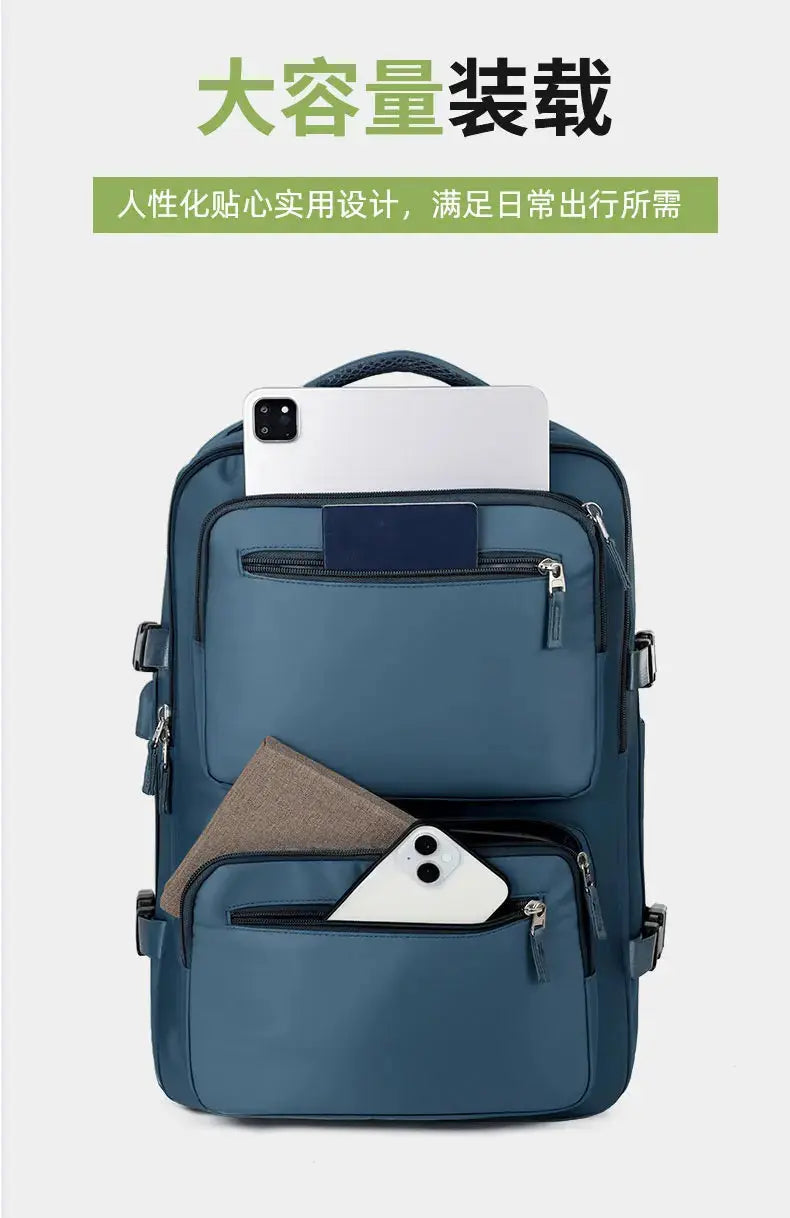 Large travel backpack for women and men, cabin bag, multifunctional waterproof airplane backpack with USB charging, anti-theft backpack MedSurgery Store For Digital Health