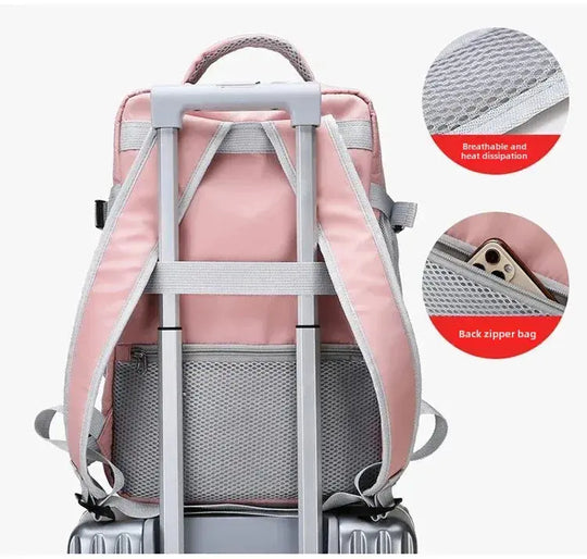 Women's travel backpack, carry-on backpack, TSA laptop backpack, flight approved college nursing bag, casual weekend backpack MedSurgery Store For Digital Health