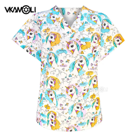 Spa uniform for pet clinic, women's workwear, medical suit, exfoliating tops, exfoliating shirt CJdropshipping