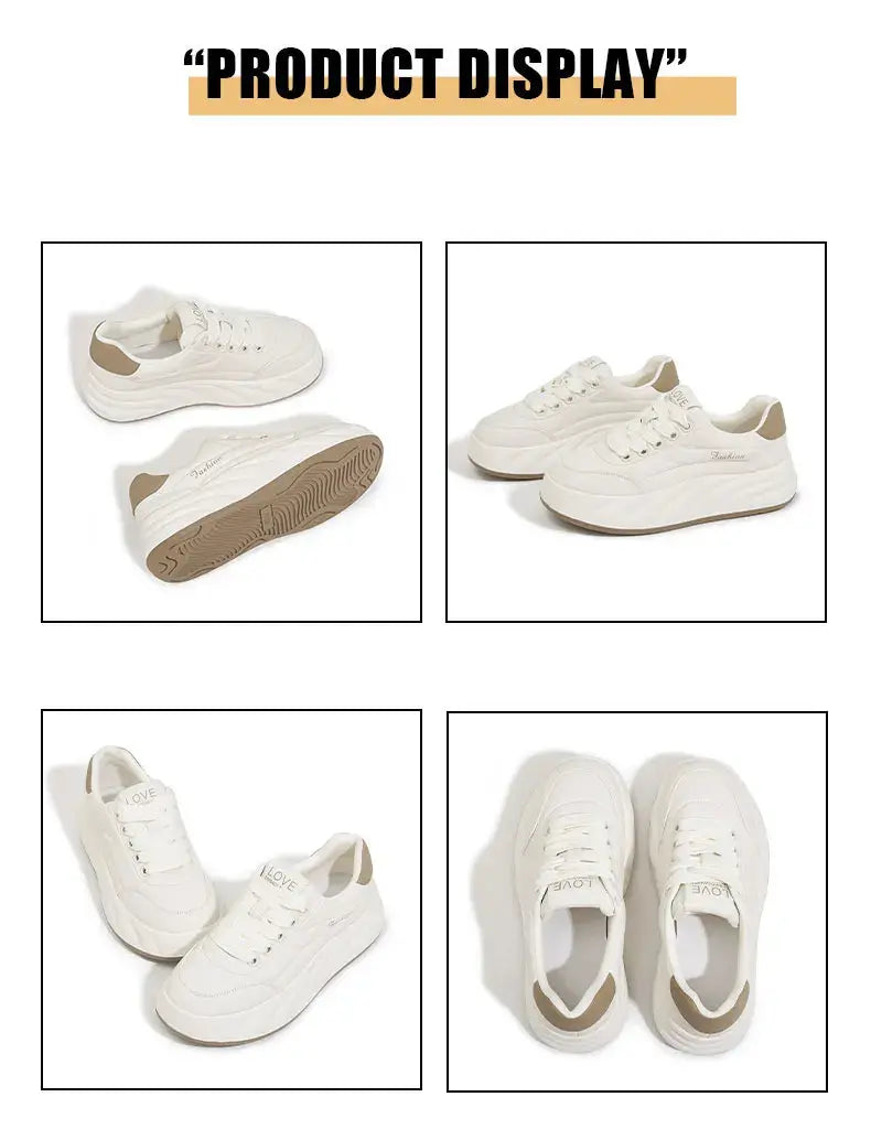 Women's white shoes 2025, new flat sneakers, Korean style, casual sports, versatile bread shoes MedSurgery Store For Digital Health