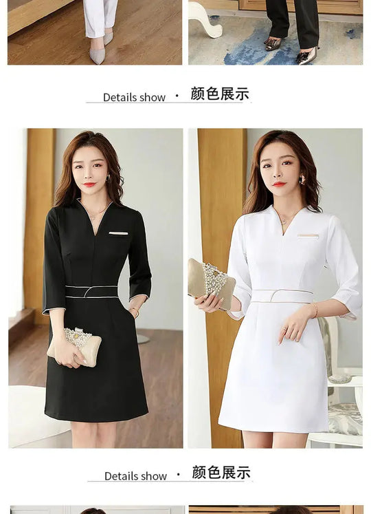 Summer aesthetic uniform, short sleeve beauty salon suit, women's spa beautician clothing, Hotel massage workwear, Korean jumpsuits-BC MedSurgery Store For Digital Health
