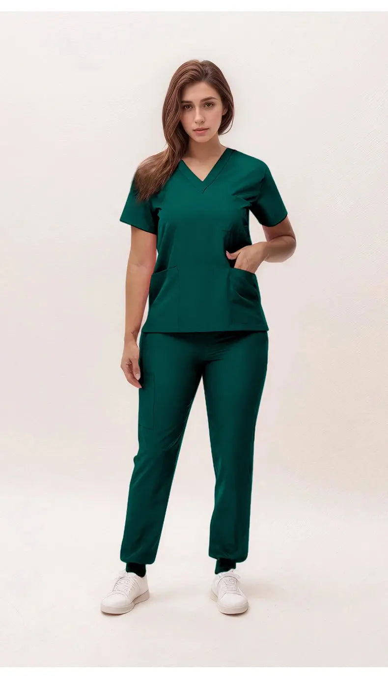 2025 new v-neck nursing scrubs, jogging pants, surgical scrubs sets, dentist nursing scrubs, hospital scrubs, hospital scrubs S21 MedSurgery Store For Digital Health