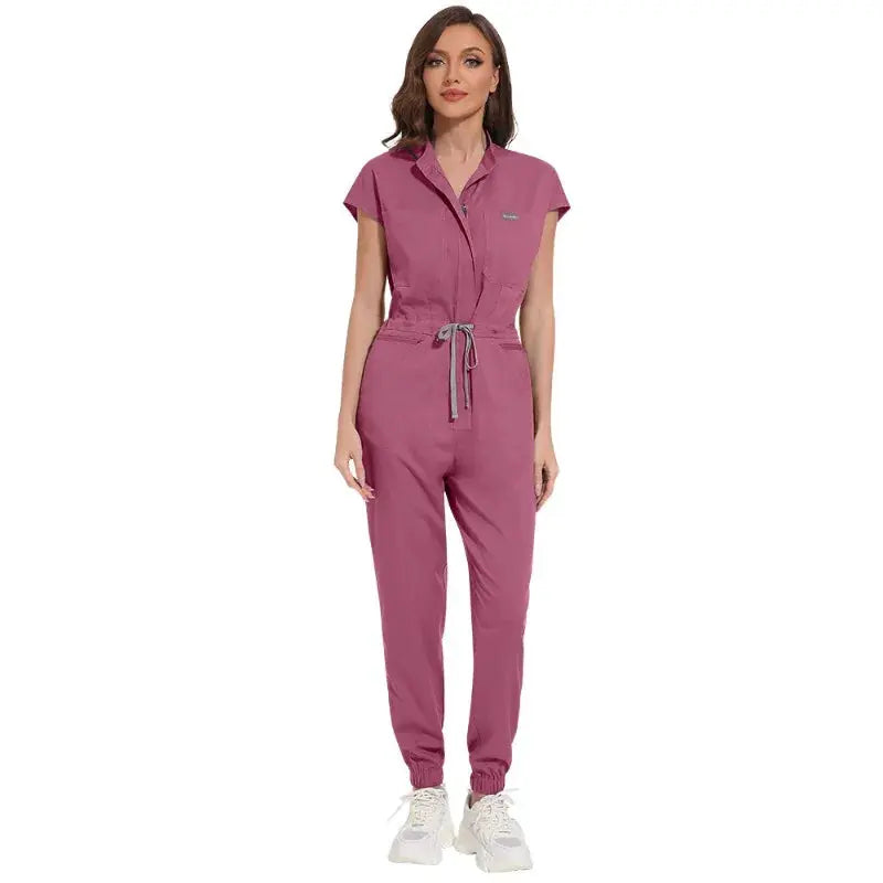 Wholesale medical scrubs, women's scrub uniform, short sleeve jumpsuit, Hospital scrubs, scrub uniforms with pocket CJdropshipping