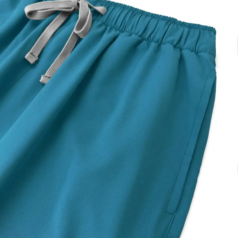 Women's gown set, V-neck pocket top, exfoliating jogging pants with drawstring, nursing scrubs, surgical scrubs CJdropshipping