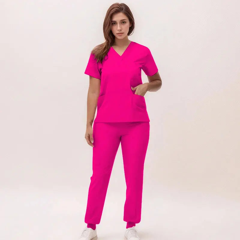 2025 new v-neck nursing scrubs, jogging pants, surgical scrubs sets, dentist nursing scrubs, hospital scrubs, hospital scrubs S21 MedSurgery Store For Digital Health