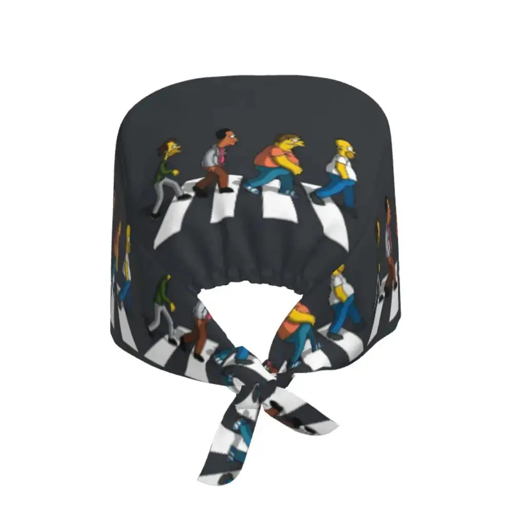 Customized The Simpsons Cartoon Cartoon Medical Staff Scrubs Hat Men Women Doctor Nursing Surgical Scrub Caps MedSurgery Store For Digital Health
