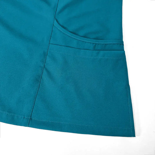 Women's gown set, V-neck pocket top, exfoliating jogging pants with drawstring, nursing scrubs, surgical scrubs CJdropshipping
