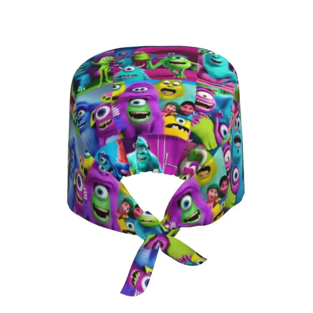 Customized adjustable work cap with Monsters University cartoon, surgical cap for men and women, surgical cap for nursing, doctor and surgeon MedSurgery Store For Digital Health