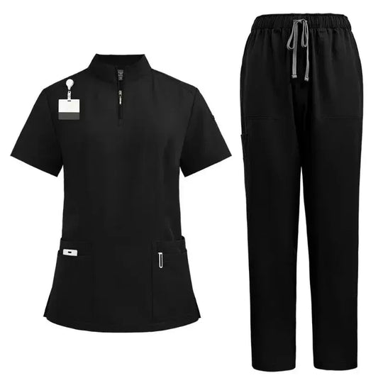 Surgical scrubs for doctor and nurse, scrub set for women, Beauty salon workwear, clinical gown, scrub pants, nursing tunic suit for Spa CJdropshipping