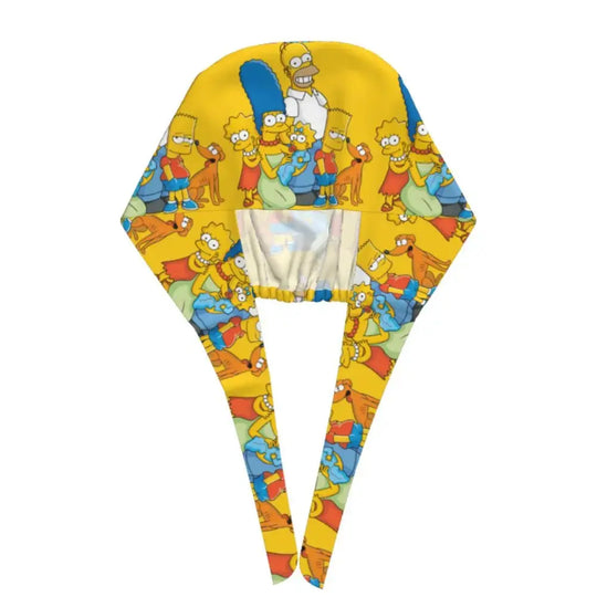 Customized The Simpsons Cartoon Cartoon Medical Staff Scrubs Hat Men Women Doctor Nursing Surgical Scrub Caps MedSurgery Store For Digital Health