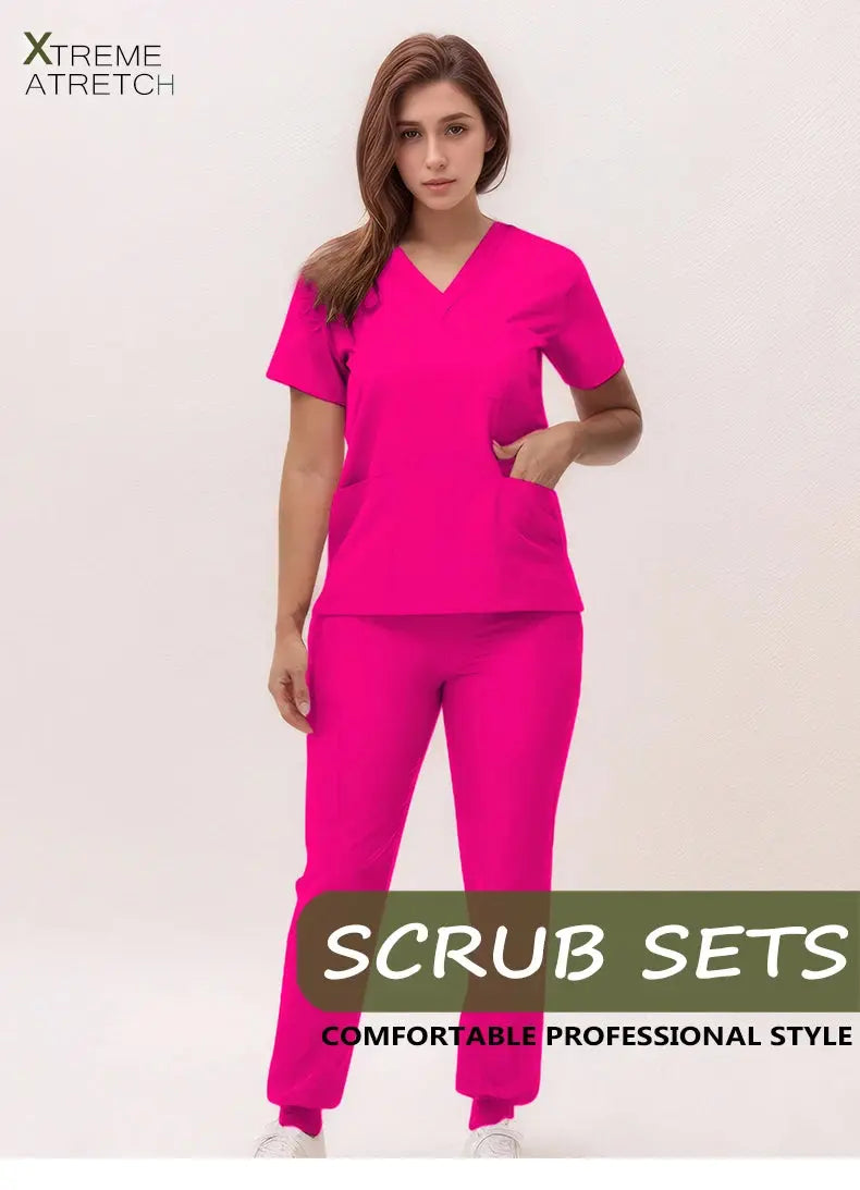 2025 new v-neck nursing scrubs, jogging pants, surgical scrubs sets, dentist nursing scrubs, hospital scrubs, hospital scrubs S21 MedSurgery Store For Digital Health