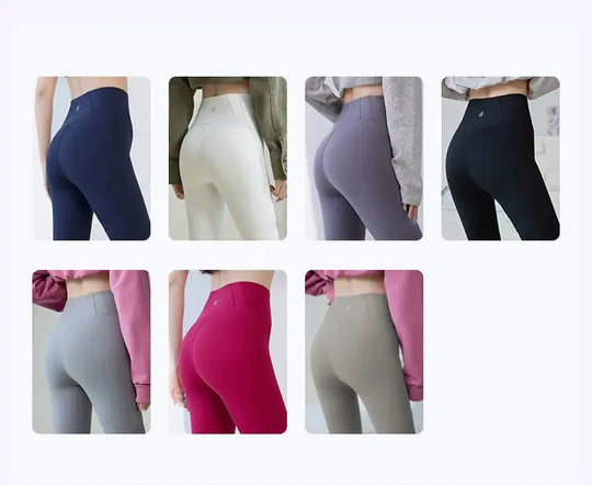 BIVIGAOS 2025 Spring Summer New Red Plum 3D Nude Feeling Nude Sharkskin Leggings Slim Women Sexy Sport Yoga Push Up Fitness Leggings MedSurgery Store For Digital Health