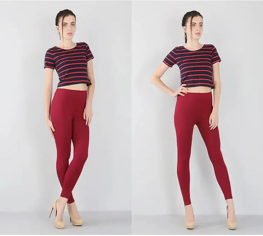 Women's bamboo fiber stretch leggings, nine point pants, casual, plus size, spring, summer and fall, new from 2024 DSers Fulfillment