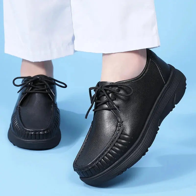 STRONGSHEN, white platform shoes, women's nursing shoes, light and comfortable casual work shoes, women's fashion slip-on shoes MedSurgery Store For Digital Health