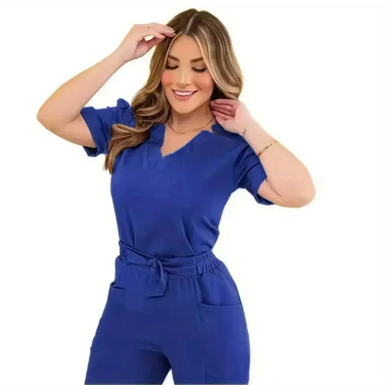 Short sleeve scrub sets for women: summer scrubs, ideal for beauty work and operating room use CJdropshipping