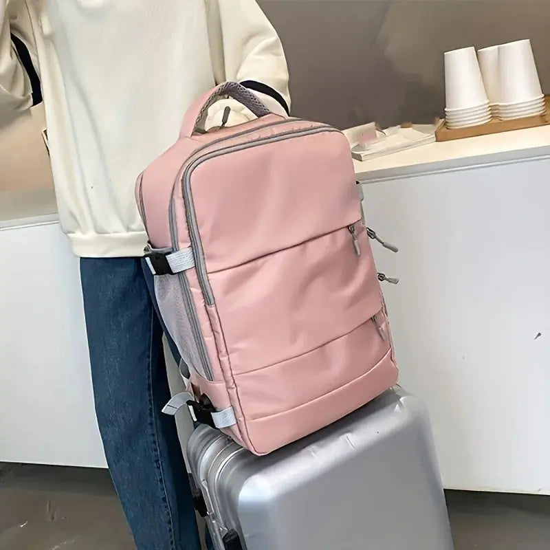 Women's large capacity travel backpack, multifunction, shoe storage, multi-layer, dry and wet separation, waterproof MedSurgery Store For Digital Health