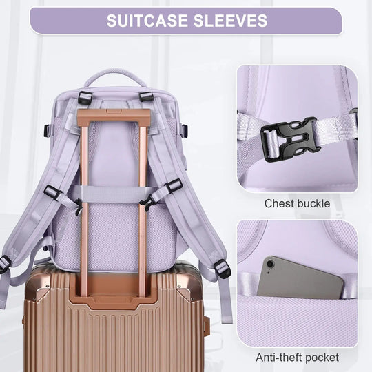 Women's travel backpack, carry-on backpack, TSA flight approved laptop backpack, college nurse bag, casual weekend backpack MedSurgery Store For Digital Health