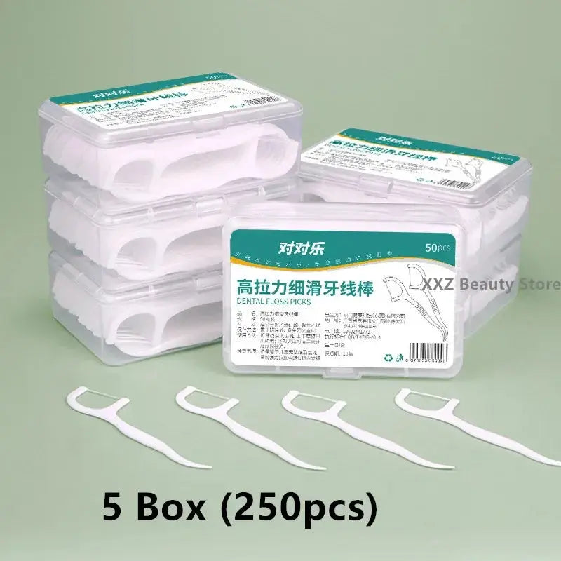 1/2/5/10 portable disposable dental floss box, plastic toothpick, high tension dental floss stick, dental floss box Oral Care MedSurgery Store For Digital Health