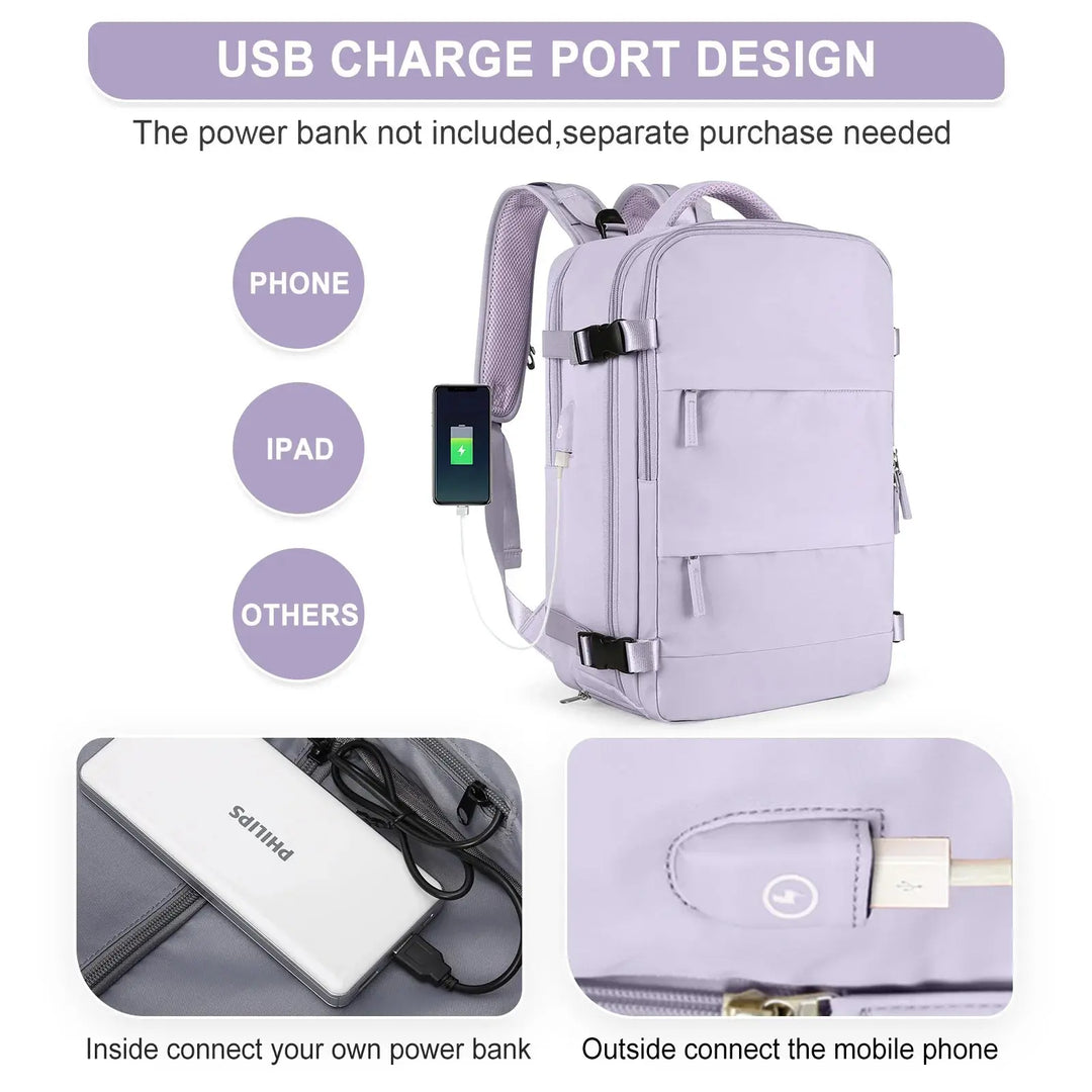 Women's travel backpack, carry-on backpack, TSA flight approved laptop backpack, college nurse bag, casual weekend backpack MedSurgery Store For Digital Health