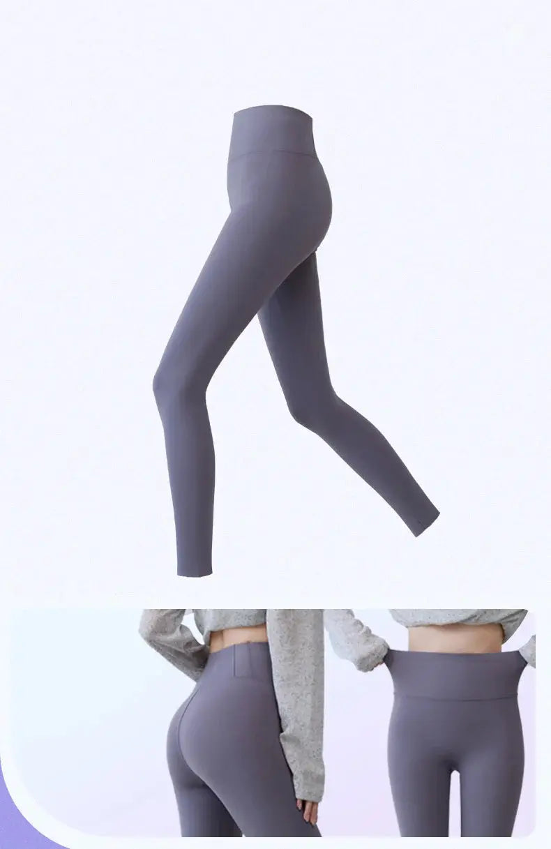 BIVIGAOS 2025 Spring Summer New Red Plum 3D Nude Feeling Nude Sharkskin Leggings Slim Women Sexy Sport Yoga Push Up Fitness Leggings MedSurgery Store For Digital Health
