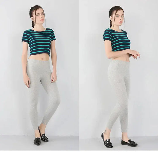 Women's bamboo fiber stretch leggings, nine point pants, casual, plus size, spring, summer and fall, new from 2024 DSers Fulfillment