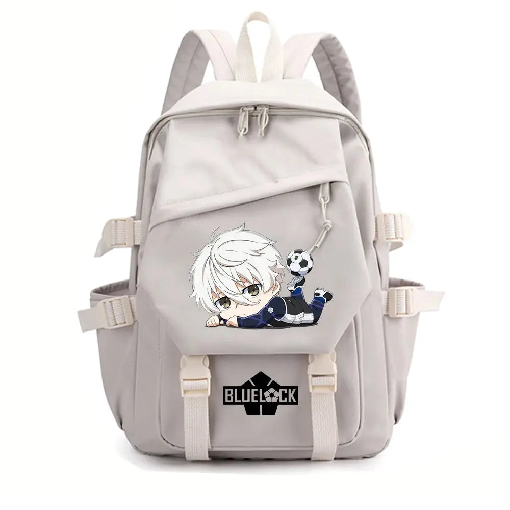 Anime blue lock backpack, fashion travel backpacks for men and women, outdoor sports school bag MedSurgery Store For Digital Health