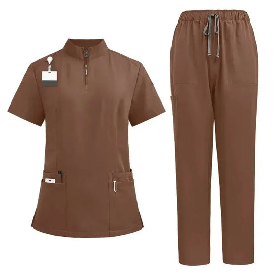 Surgical scrubs for doctor and nurse, scrub set for women, Beauty salon workwear, clinical gown, scrub pants, nursing tunic suit for Spa CJdropshipping