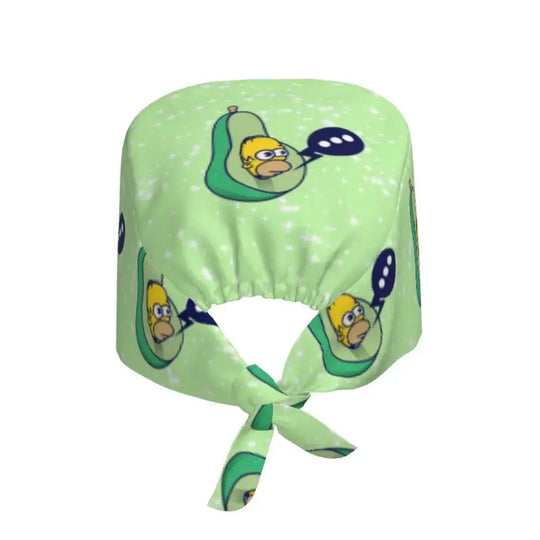 Customized The Simpsons Cartoon Cartoon Medical Staff Scrubs Hat Men Women Doctor Nursing Surgical Scrub Caps MedSurgery Store For Digital Health