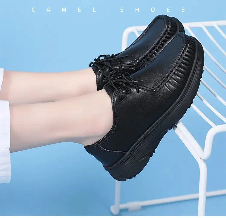 STRONGSHEN, white platform shoes, women's nursing shoes, light and comfortable casual work shoes, women's fashion slip-on shoes MedSurgery Store For Digital Health