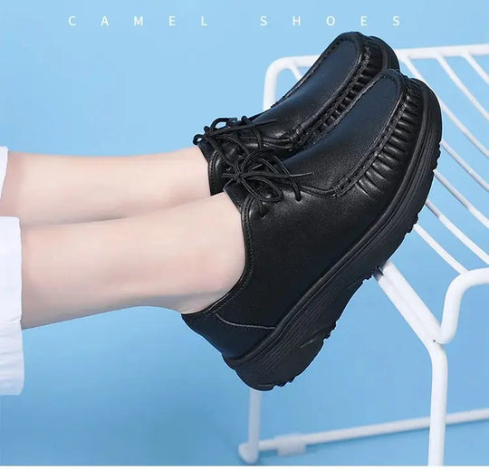 STRONGSHEN, white platform shoes, women's nursing shoes, light and comfortable casual work shoes, women's fashion slip-on shoes MedSurgery Store For Digital Health
