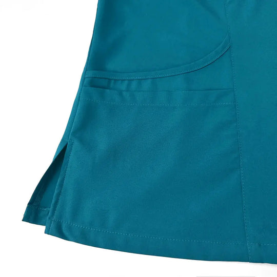 Women's gown set, V-neck pocket top, exfoliating jogging pants with drawstring, nursing scrubs, surgical scrubs CJdropshipping