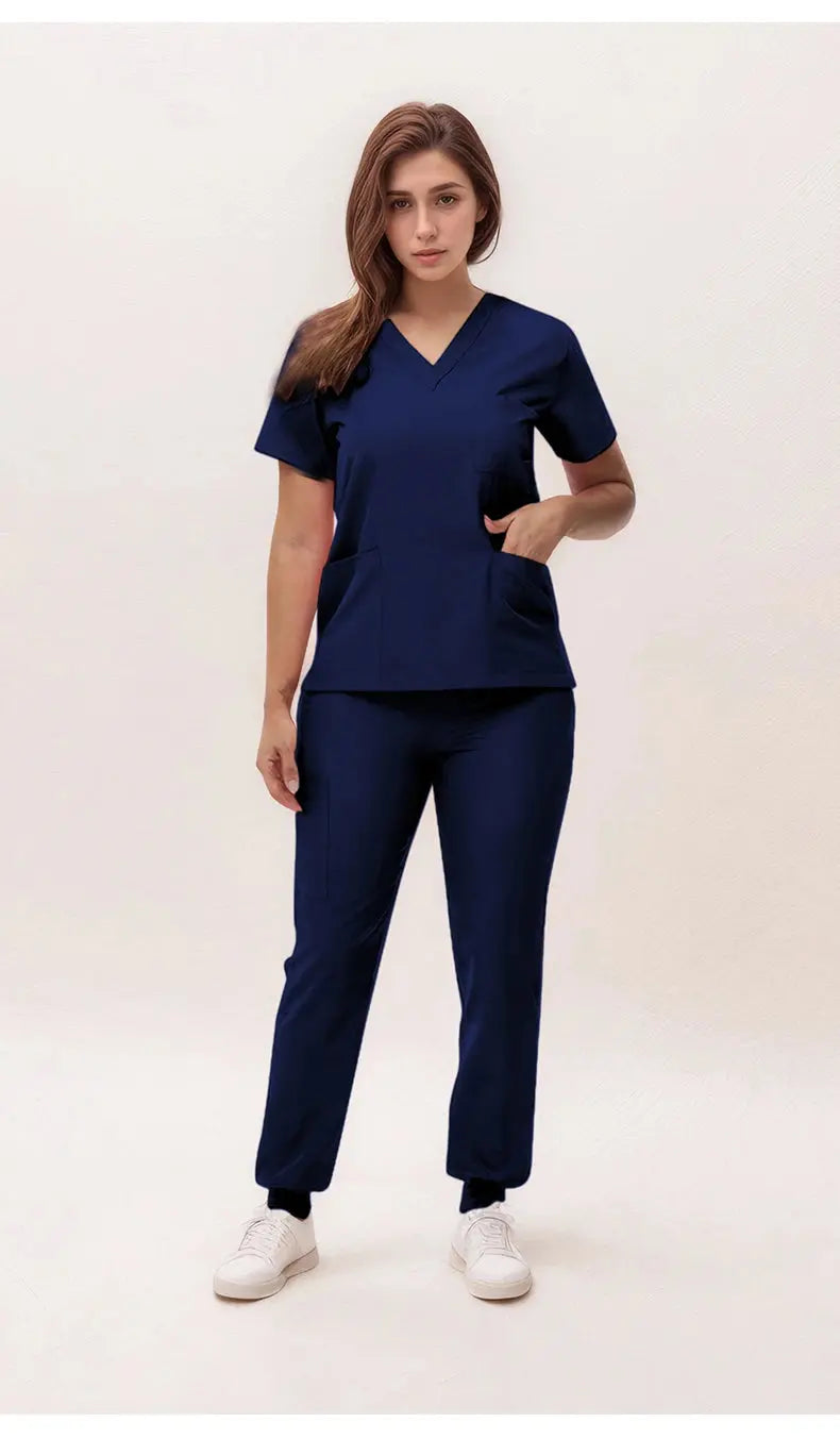 2025 new v-neck nursing scrubs, jogging pants, surgical scrubs sets, dentist nursing scrubs, hospital scrubs, hospital scrubs S21 MedSurgery Store For Digital Health