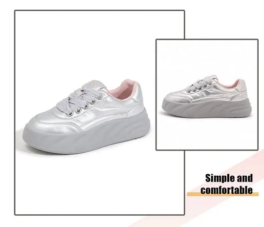 Women's white shoes 2025, new flat sneakers, Korean style, casual sports, versatile bread shoes MedSurgery Store For Digital Health