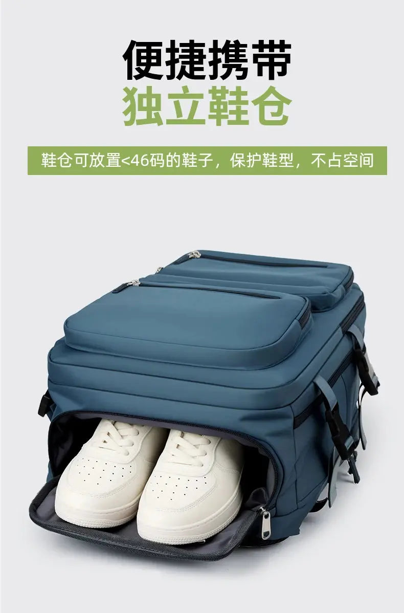 Large travel backpack for women and men, cabin bag, multifunctional waterproof airplane backpack with USB charging, anti-theft backpack MedSurgery Store For Digital Health