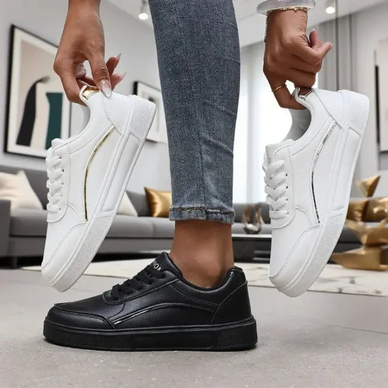 Stylish white low top sneakers for women, lightweight, breathable, fashionable, practical, casual, fashionable aesthetic running shoes MedSurgery Store For Digital Health