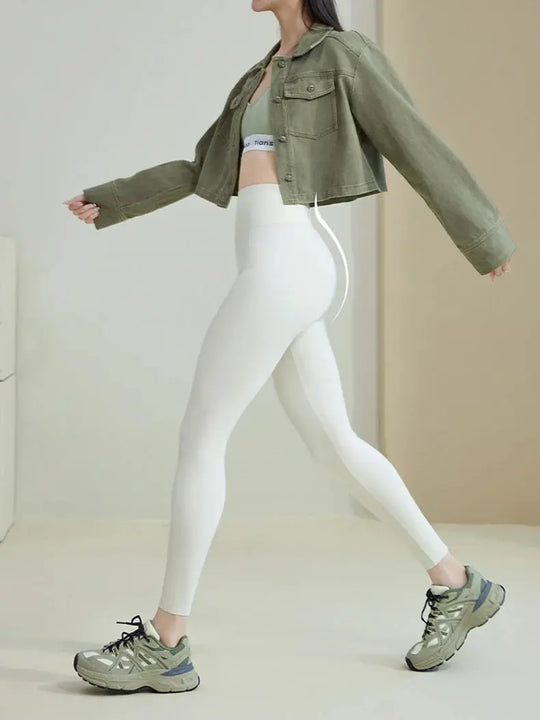BIVIGAOS 2025 Spring Summer New Red Plum 3D Nude Feeling Nude Sharkskin Leggings Slim Women Sexy Sport Yoga Push Up Fitness Leggings MedSurgery Store For Digital Health