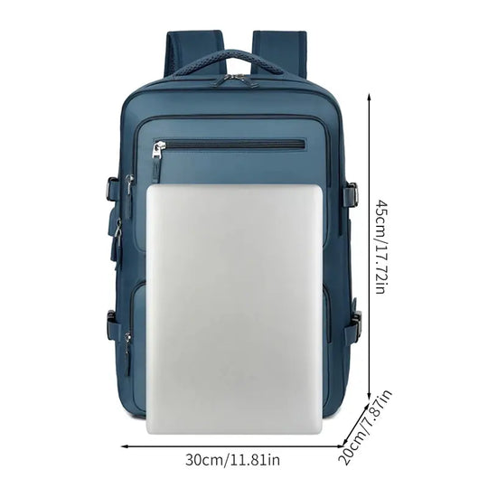 Large travel backpack for women and men, cabin bag, multifunctional waterproof airplane backpack with USB charging, anti-theft backpack MedSurgery Store For Digital Health