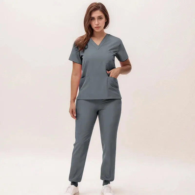 2025 new v-neck nursing scrubs, jogging pants, surgical scrubs sets, dentist nursing scrubs, hospital scrubs, hospital scrubs S21 MedSurgery Store For Digital Health