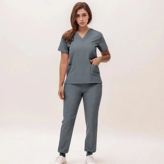 2025 new v-neck nursing scrubs, jogging pants, surgical scrubs sets, dentist nursing scrubs, hospital scrubs, hospital scrubs S21 MedSurgery Store For Digital Health