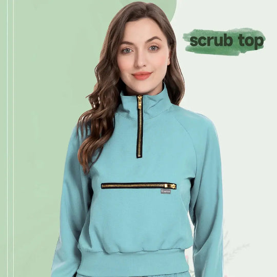 MSORMOSIA Elite Surgical Jacket - Elastic Scrub Jacket with Professional Pockets (MSO-42035-37) CJdropshipping