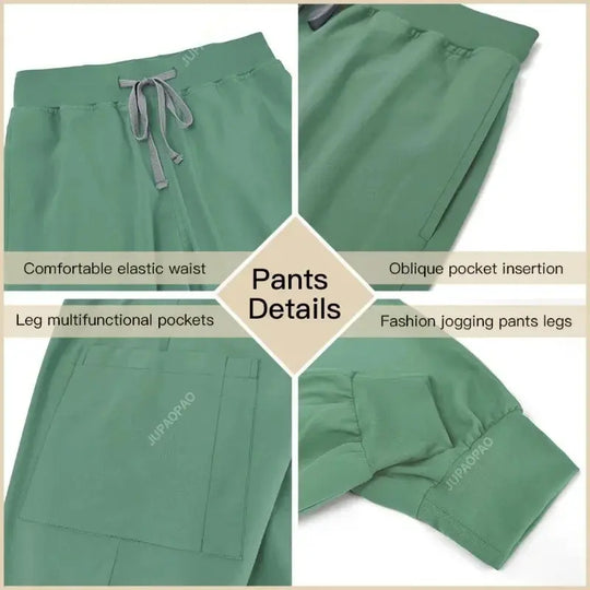 Women's tight fitting medical uniform, gown sets, nursing accessories, hospital surgery gowns, Dental clinic, beauty salon, CJdropshipping workwear.