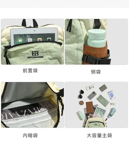 Outdoor double shoulder backpack for women, large capacity. It is portable and suitable for commuting, traveling. It is a cas MedSurgery Store For Digital Health