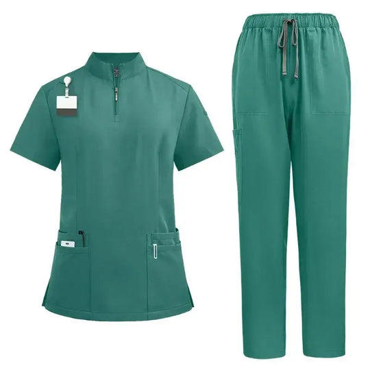 Surgical scrubs for doctor and nurse, scrub set for women, Beauty salon workwear, clinical gown, scrub pants, nursing tunic suit for Spa CJdropshipping