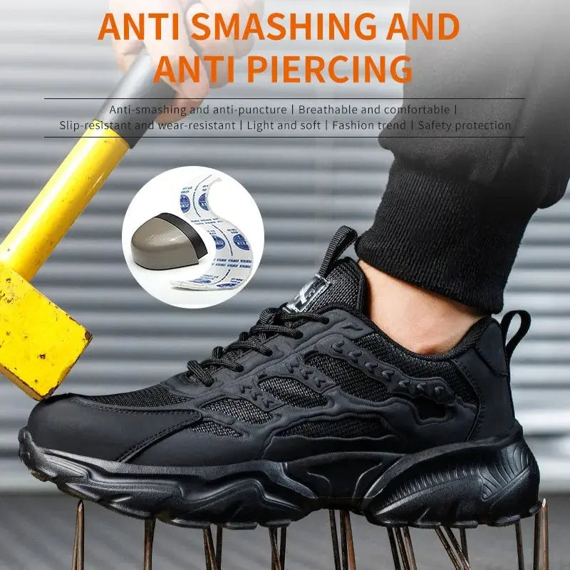 White safety shoes for men and women, shockproof, anti-puncture, anti-puncture, insulation, 6kv, wear-resistant, black, white, breathable, lightweight MedSurgery Store For Digital Health