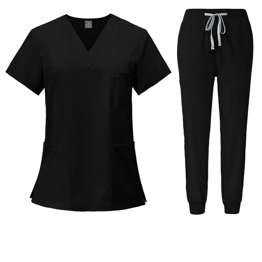 Women's tight fitting medical uniform, gown sets, nursing accessories, hospital surgery gowns, Dental clinic, beauty salon, CJdropshipping workwear.