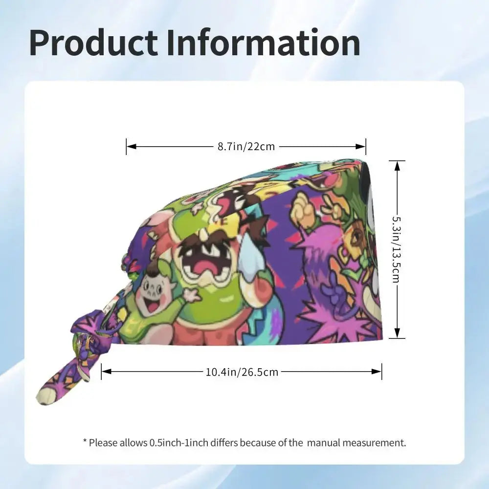Customized adjustable work cap with Monsters University cartoon, surgical cap for men and women, surgical cap for nursing, doctor and surgeon MedSurgery Store For Digital Health