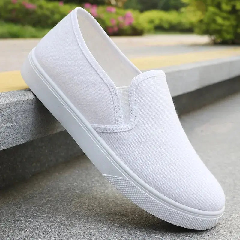 Women's shoes, traditional summer breathable fabric shoes, slip-resistant, white, free shipping MedSurgery Store For Digital Health