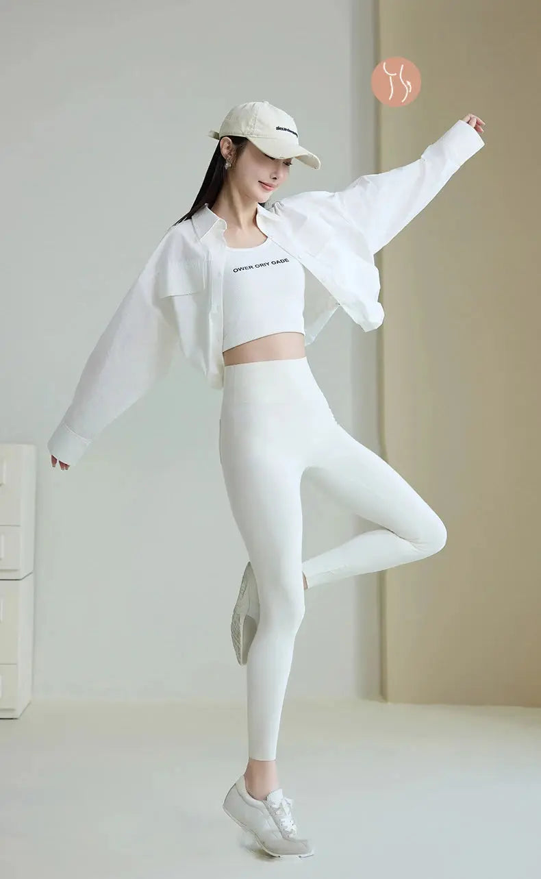 BIVIGAOS 2025 Spring Summer back pocket Sharkskin Leggings women's tight white Casual sport Fitness Leggings Leggings skinny pants MedSurgery Store For Digital Health